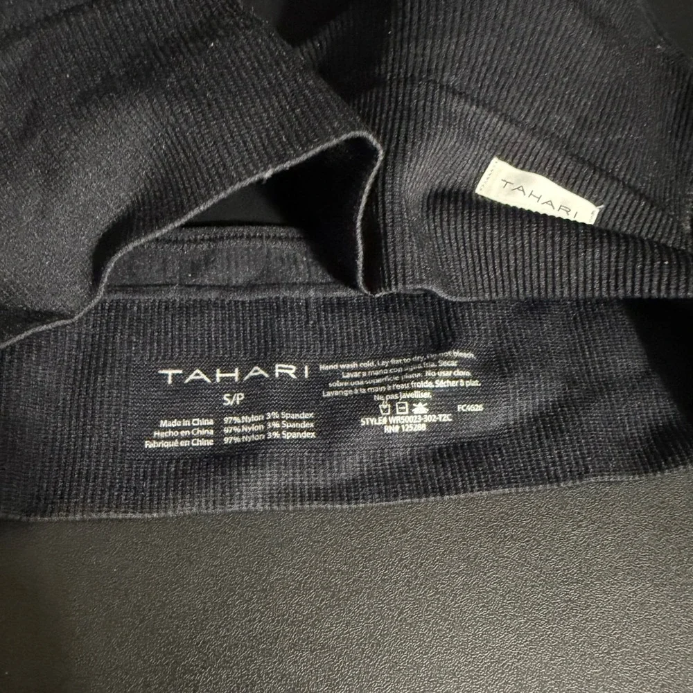 Tahari‎ Bralette Womens Small Black Ribbed Seamless Adjustable Straps WR50023
